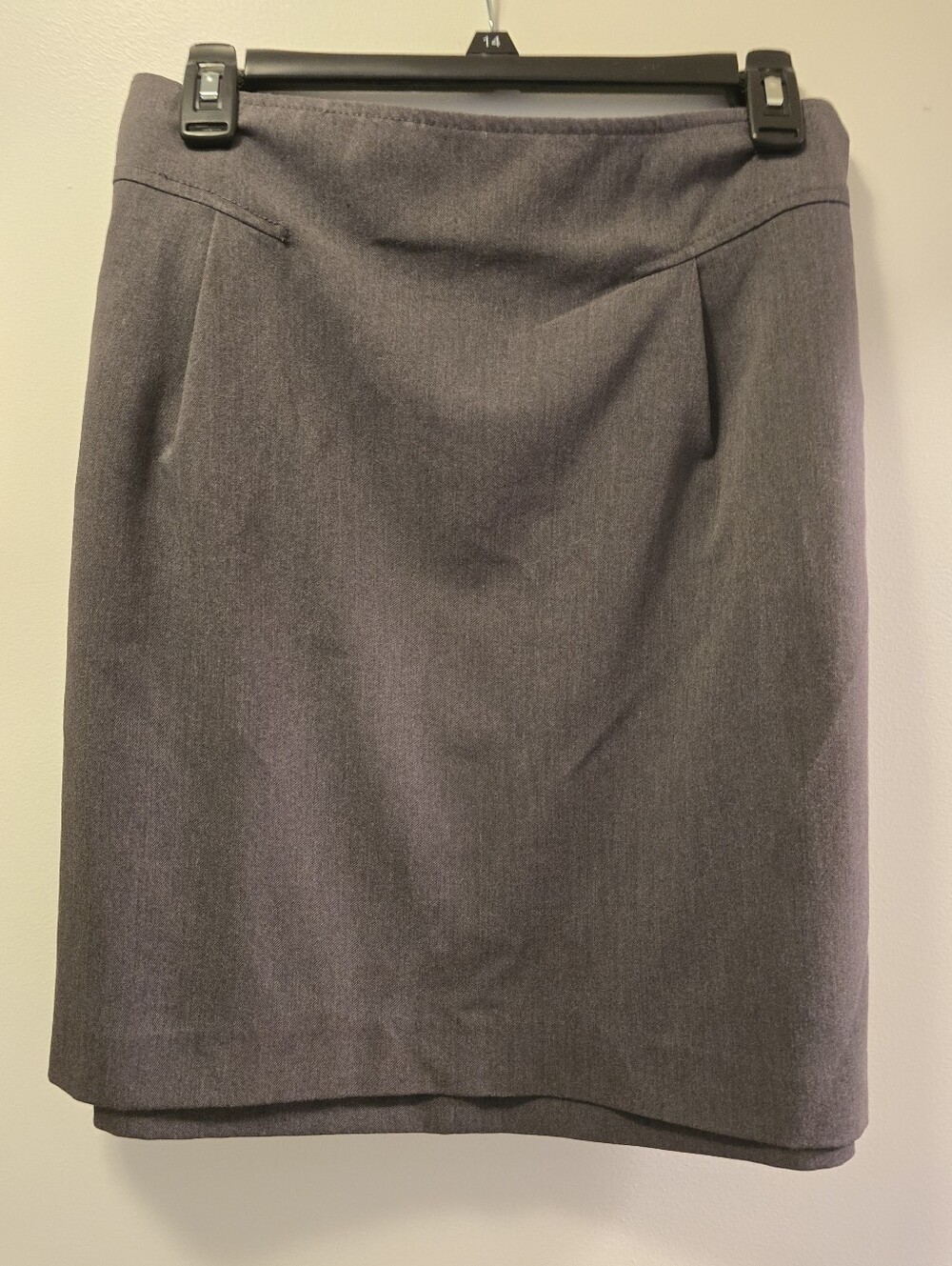 LOFT Gray Seasonless Stretch Pencil Skirt with Pockets Size 14
